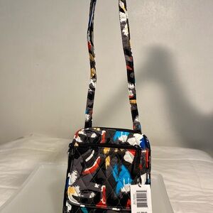 Vera Bradley Splash floral Colorful Quilted Mini Hipster Crossbody Bag